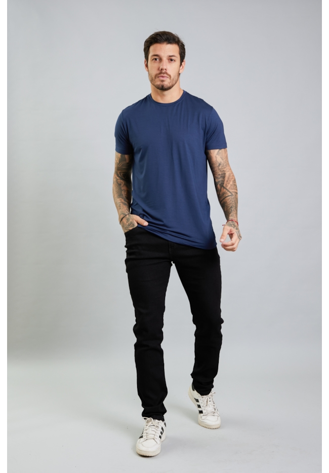 Camiseta Masculina Tech T-Shirt em Modal na Cor Azul Dialogo-11e00086-11a7-4fb9-8eb8-8941bdccf6ce