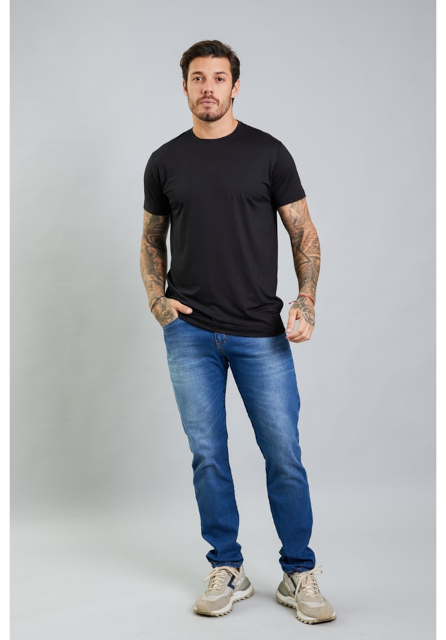 Camiseta Masculina Tech T-Shirt em Modal na Cor Preto Dialogo-297ff220-7a55-4795-9702-100df69659bc