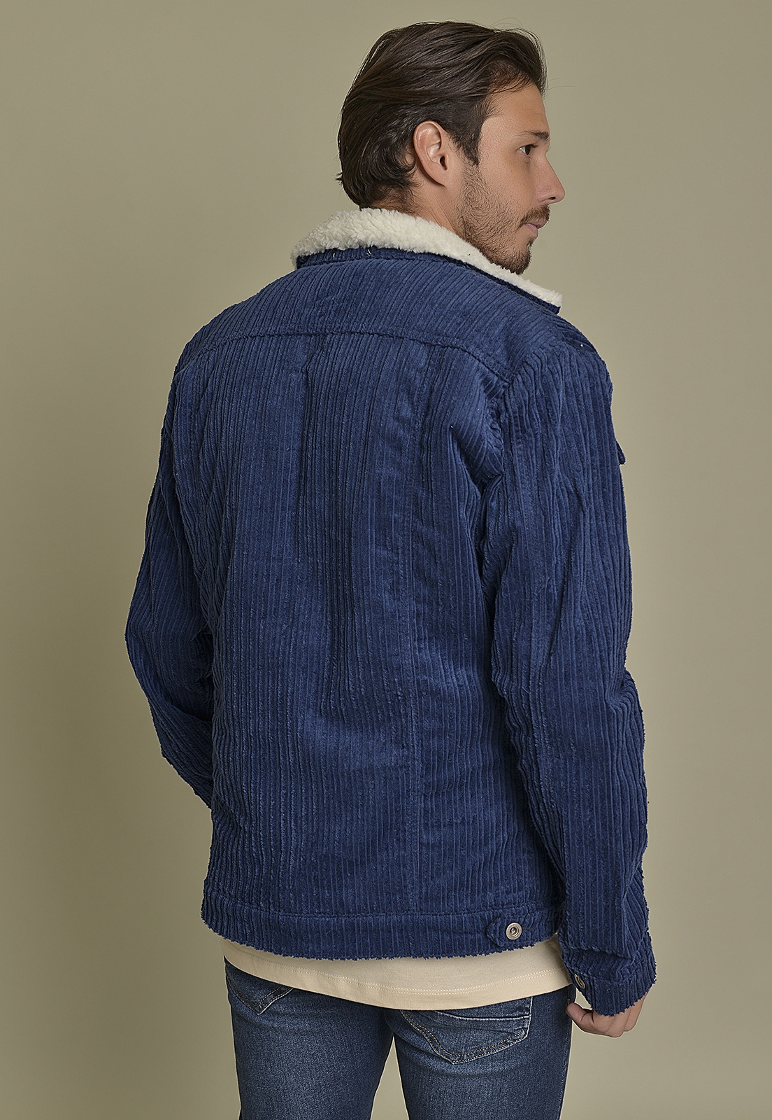 Jaqueta store jeans aviador