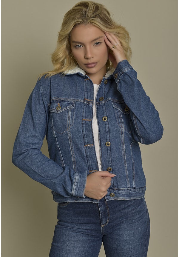 Jaqueta Jeans Feminina Tradicional Forrada Dialogo Jeans-ebbee252-eb77-4f9c-926e-91808dd8afed