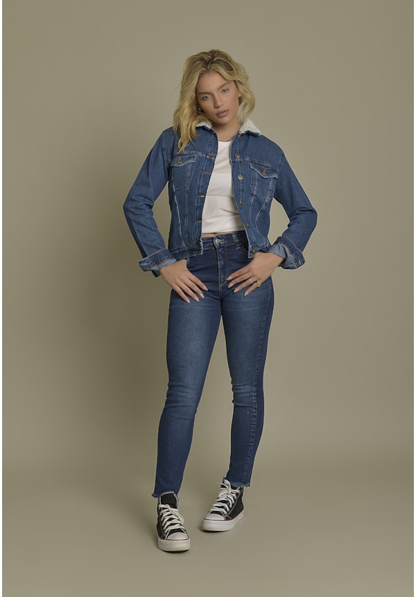 Jaqueta Jeans Feminina Tradicional Forrada Dialogo Jeans-ec20bace-e4b6-4a41-b2d7-ec00e606da3b