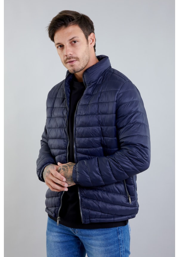 Jaqueta Puffer Masculina na Cor Marinho Leve com Forro Interno Aveludado-bc7aba4d-ebee-4540-bf9b-e21392b3281d