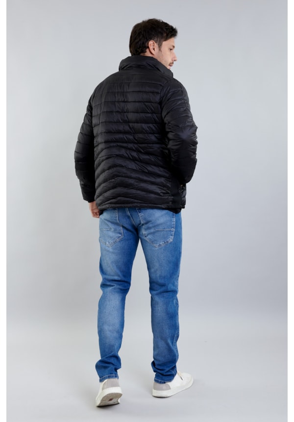 Jaqueta Puffer Masculina na Cor Preta Leve com Forro Interno Aveludado-12e9147f-670e-4552-b96c-f9891e5416a3