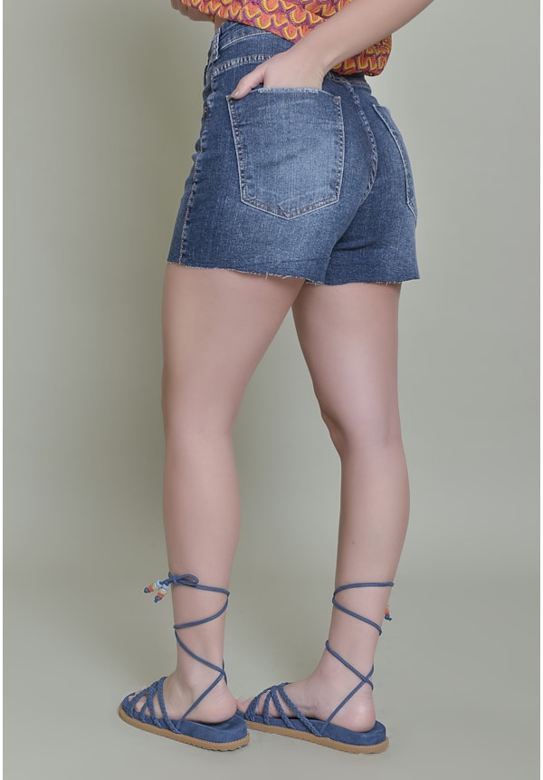 Shorts jeans Feminino Mom Stone Com Bolsos Dialogo Jeans-2918f922-1574-43f4-b3d3-ad77b53a709f