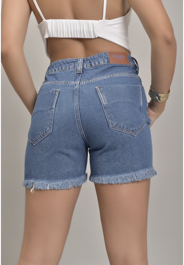 Shorts Jeans Mom Feminino Destroyed Barra Desfiada Dialogo Jeans-9878f72d-50fe-4c13-8cf4-83e1bd59a368