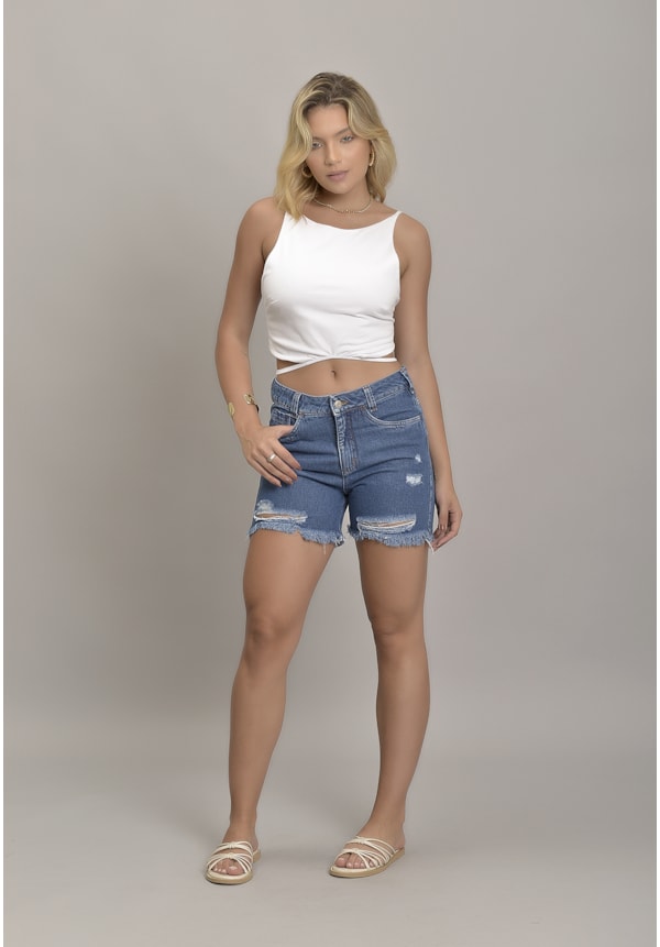 Shorts Jeans Mom Feminino Destroyed Barra Desfiada Dialogo Jeans-174fa7d2-a7cb-41ae-9de8-4c6b6b7817dc