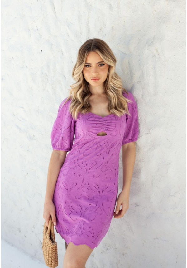 Vestido Curto Laise Feminino na Cor Lilas Dialogo Jeans-8d1daae3-3b86-4f9d-b717-9ad4ab23782e