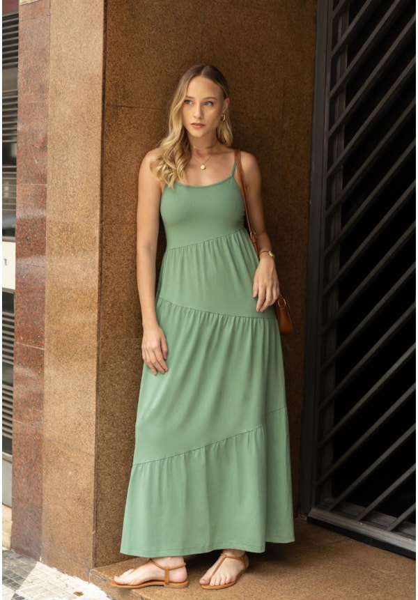 Vestido Longo Três Marias em Viscose com Alças Feminino Dialogo-67b264ee-b991-4547-9d32-72c34c35c56f